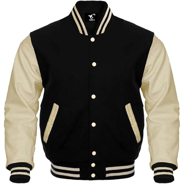 ジャケット・アウター SO ORIGINAL WOOL VARSITY JACKET (BLACK) Men's Wool Varsity Jacket In Black - Thursday